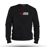 Premium Men's Black Sweatshirt | Crew Neck & Dress Options | OG High Density Print